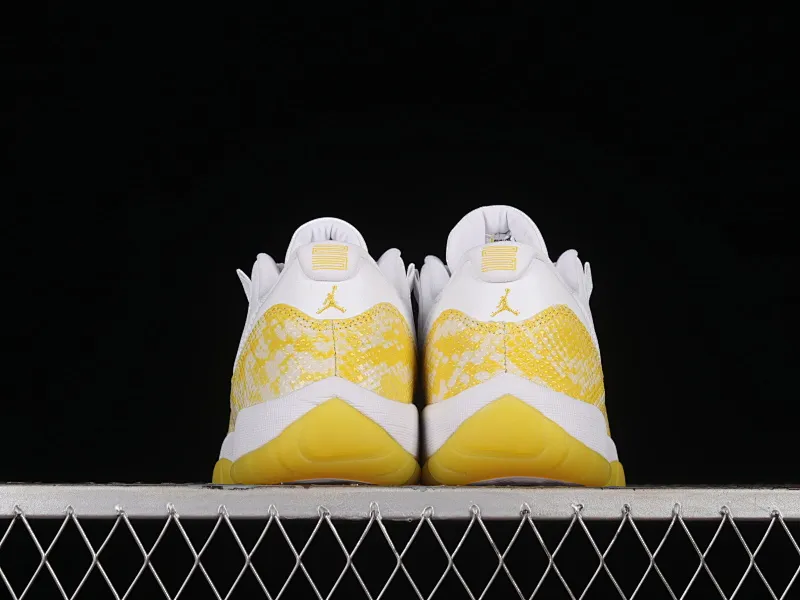 All categories Air Jordan Jordan series basketball shoes Air Jordan 11 pure original version Air Jordan AJ11 Low SE "Yellow Snakeskin" AJ11 Joe 11 yellow snake pattern genuine carbon AH7860-107